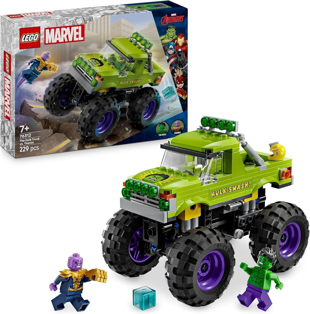LEGO – Marvel Hulk Truck Vs. Thanos – Superhelden-Bauspielzeug – Avengers-Fahrzeug und Minifiguren – Monstertruck für Mega-Spaß – Geschenk für Jungen und Mädchen ab 7 Jahren – 76312 Bausets Besuche den LEGO-Store Standardtitel