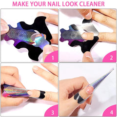 Âź 100 de Èabloane pentru unghii Èi 1 foaie cu 24 de dischete adezive transparente pentru unghii, Èabloane pentru extensii de unghii, Èabloane autoadezive pentru extensii de unghii cu gel, accesorii pentru unghii artificiale