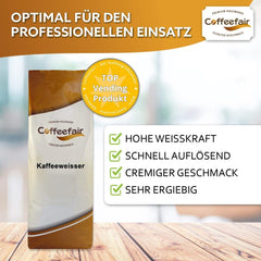 Coffeefair Kaffeeweißer 10 x 1kg hochwertiger Kaffeeweißer für Vending-Automaten & Kaffeevollautomaten, hohe Weißkraft, sehr ergiebig & gut löslich