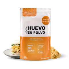 Eipulver aus Freilandeiern (1kg) | Pasteurisiertes Vollei Pulver | Ohne Zusatztoffee | Glutenfrei & laktosefrei | Vakuumverpackung im Zip-Beutel