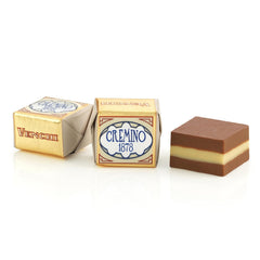 Venchi - Cremini 1878 - Dreischichtige Schokolade mit Gianduja mit Milch und Mandelpaste, „Piemonteser Haselnüsse g.g.A.“, 1 kg, glutenfrei, ohne Farbstoffe und ohne Konservierungsstoffe
