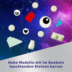 LEGO Classic Kreativ-Weltraumplaneten, Sonnensystem-Baumodell für Kinder, Weltraumspielzeug mit Rakete, Raumschiff, Planeten und Außerirdische, Geschenk für Kinder ab 5 Jahren, Jungen und Mädchen, 11037, Bausets. Beuche den LEGO-Store