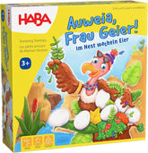 HABA Wehe mir, Lady Eagle! – Spannendes Nestbau-Geschicklichkeitsspiel aus Holz für Kinder ab 3 Jahren – 2011720001