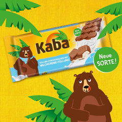 Kaba Vollmilch- und Milchcreme-Schokoriegel mit Schokoladenfüllung, 90 g Riegel, schmelzende Schokolade mit leichter Milchcreme und Kaba Original-Geschmack (2er-Pack)