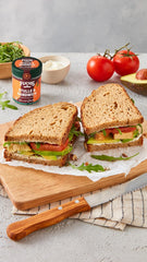 Fuchs Gewürze - Stulle & Sandwich Gewürze - knuspriges Butterbrot Topping mit Pyramidenflocken und getoasteten Zwiebeln - aus natürlichen Zutaten - 50 g in wiederverwendbarer, recyclebarer Dose