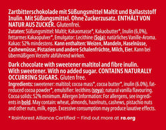 Frankonia dunkle Schokolade ohne Zuckerzusatz, 80 g