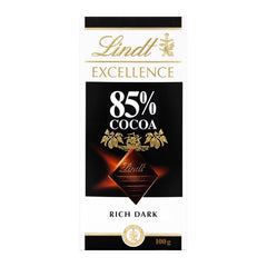 Lindt-Schokolade | Riegel EXCELLENCE 85 % Kakao | 100g | Extra dunkle Schokolade | Veganer Schokoriegel