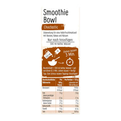 RUF Smoothie Bowl Hafer, Banane, Nüsse, Schokolade, Frühstückssnack, schnell und einfach, vegan, 1 Beutel x 50 g (3er-Pack)