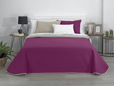 AVA | Cuvertură Reversibilă | Pentru Toate Anotimpurile | Culoare - Gri/Fucsia | Pentru Pat 180 Cm. (270 X 270 Cm. Ancho X Alto) | Cuvertură cu matlasare Plapumi si pilote Naty Shop Titlu implicit