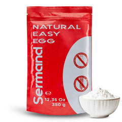 Eiweißpulver für Baiser (350 g) | Pasteurisiertes Eiklar | Getrocknetes Eiweiß | Laktosefrei Glutenfrei | In wiederverschließbarem Zip-Beutel