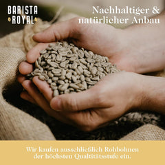 Set de mostre boabe de espresso 4 x 350g boabe de espresso | Pachet Discovery/Pachet de mostre | Robusta și Arabica | Ideal pentru aparate complet automate și portafiltru | BARISTA ROYAL