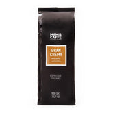 Mamis Caffè Gran Crema, boabe de espresso întregi - 100% boabe Arabica, aromă fructată, ciocolatie, ușor dulce, prăjire medie și cremă groasă, cultivate în Brazilia și Columbia Cafea Naty Shop 3 x 333 grame Gust fructat ciocolatiu ușor dulce