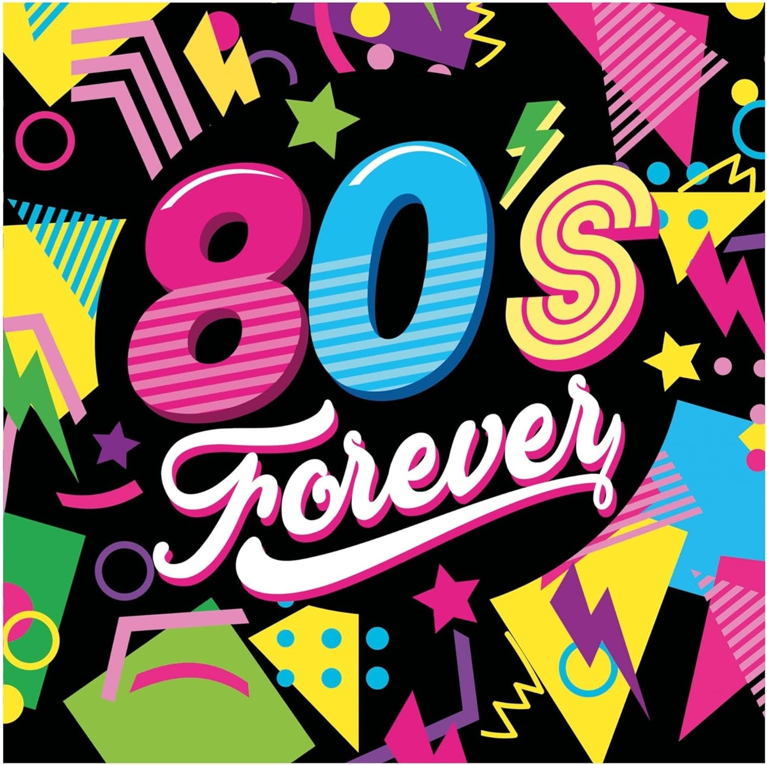 | 20 Șervețele Happy New Year (16X16 Cm) - Decorațiuni de masă pentru petreceri de Revelion - Ideal pentru evenimente și sărbători - Negru și auriu