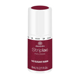 UV-Nagellack alessandro Striplac Elegant Ruby – Zart und langanhaltend – Einfache Entfernung dank Peel-Off-Entfernungstechnologie – Vegan und tierversuchsfrei – 8 ml