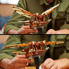 LEGO Icons Leonardo Da Vincis Flugmaschine mit schlagenden Flügeln – Enthält Minifigur und Ständer – Bauset für Erwachsene – Heimdekorationsset – Geschenkidee – 10363 Bausets Besuchen Sie den LEGO-Store