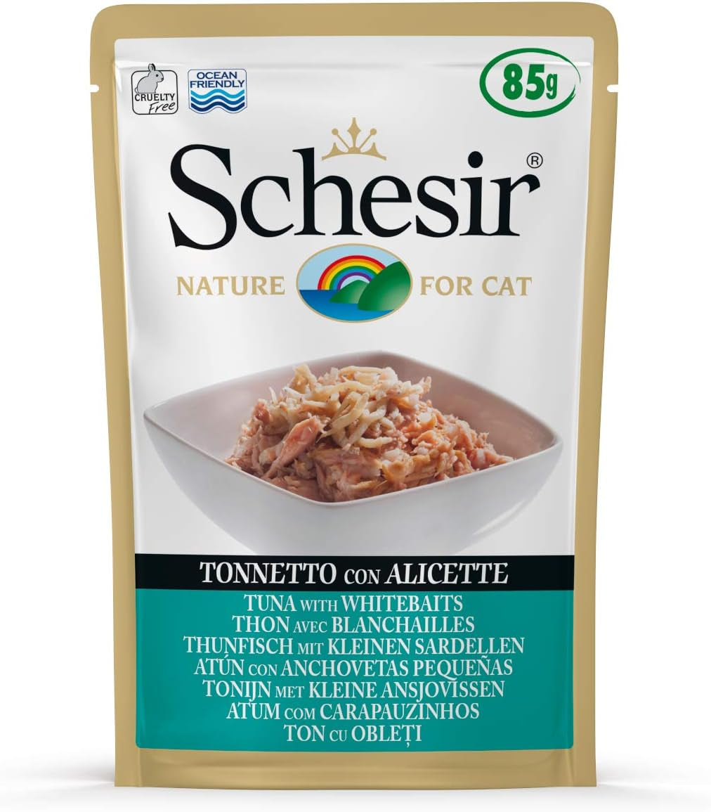 Cat Jelly Tuna With Seabass, hrană umedă pentru pisici, 30 pungi X 50 g