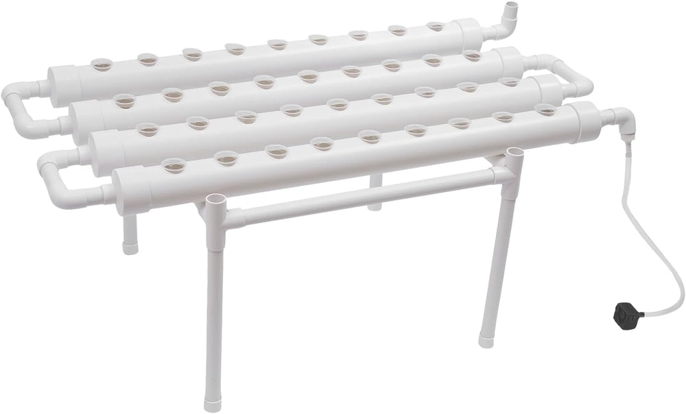 3-lagiges Hydrokultur-Anbauset, 108 Pflanzplätze, hydroponische erdlose Pflanzenanbausysteme, hydroponisches Pflanzenanbausystem in Röhren für Gemüse (einlagig mit 36 Löchern)