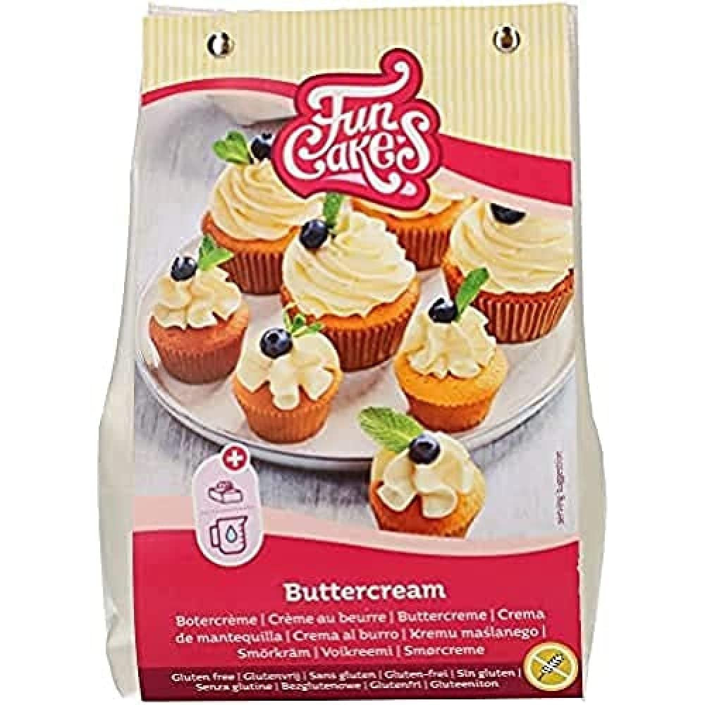 Funcakes Mix Für Buttercreme, Glutenfrei: Einfach Zu Berübenen, Cremig, Perfekt Zum Dekorieren, Abdecken Und Füllen Von Kuchen, Topping Auf Cupcakes, 500G Mix zum Backen und Kochen Naty Shop Default Title