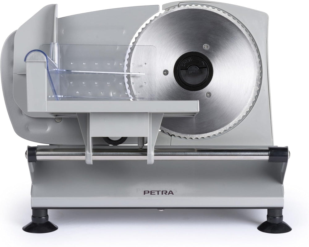 Petra PT4636VDE Multifunktionaler elektrischer Allesschneider, Schnittstärke 1–15 mm, 3 glatte Edelstahlklingen. Aktenvernichter und Schneidemaschinen Naty Shop Standardtitel