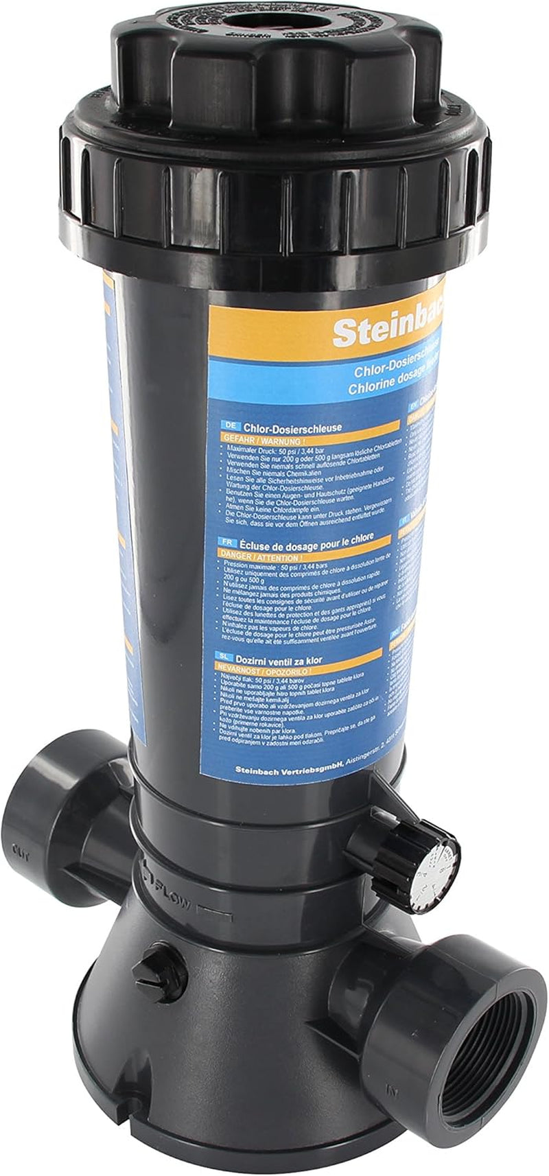 Steinbach Chlor-Dosierventil, nur Langzeit-Chlortabletten, Kunststoff, 1,5-Zoll-Innengewindeanschluss 079030