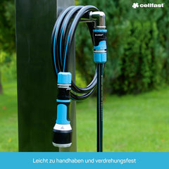 Furtun de grădină CELLFAST, furtun de apă cu 6 straturi, furtun de irigare din material textil cu împletitură dublă, rezistent la UV, anti-alge, furtun flexibil, 32 bar, 1 inch, 25 metri, Hobby