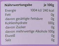 Original Birkenzucker aus Finnland, 1 kg Süßstoffe Naty Shop