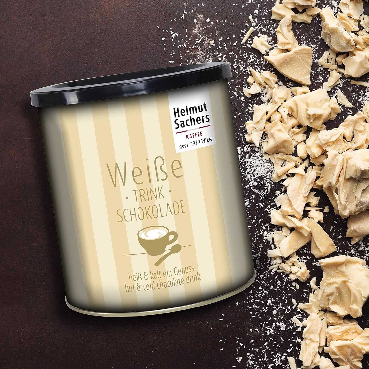 Helmut Sachers Kaffee - Ciocolată albă de băut, 500 grame Cacao si Ciocolata Calda Naty Shop