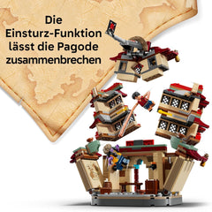 LEGO ONE PIECE - Showdown im Arlong Park - Interaktives Spielzeug mit 5 Minifiguren - Ruffy & Nami sovie Einer einstürzenden Pagode - Anime-Geschenk für Jungen, Mädchen & Fans ab 9 Jahren - 75638