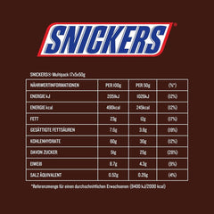 Snickers Schokoriegel Erdnuss-Karamell 5er-Packung | Snack-Fußball | (1 x 5 x 50g)