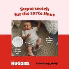 Huggies Newborn Baby Windeln Größe 2, von 3 bis 6 kg, Für Neugeborene, Mit Nässeindikator, 210 Windeln Mutter und Baby Naty Shop