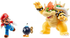 Nintendo Super Mario Bowser 18Cm Vs. Mario Figurenset (Welle 1) Actionfiguren Naty Shop