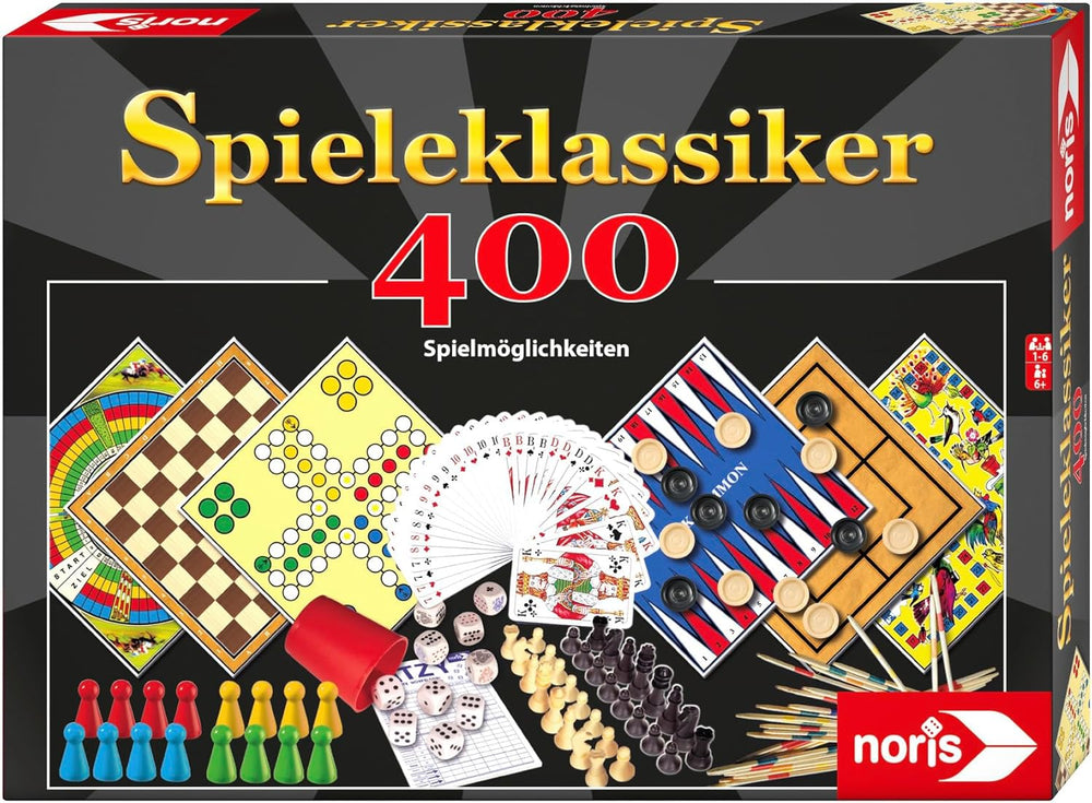 Klassische Noris 606111688 Spiele mit 400 Spieloptionen
