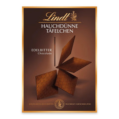 Lindt Chocolate Ultradünne dunkle Schokoladenriegel | 125 g | Ultradünne Tafeln feinster dunkler Schokolade | Besonders dünn und fein | Schokoladengeschenk (1 Packung)