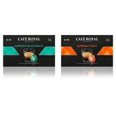 Espresso Forte 50 Pads für professional Nespresso Maschine - 7/10 Intensität - UTZ-zertifiziert & Espresso Decaffeinato 50 Pads für professional Nespresso Maschine - 7/10 Intensität