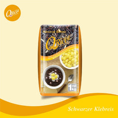 REIS | Schwarzer Langkorn-Klebreis aus Thailand | Aromatisch mit zarter Nussnote | Ideal für Curry-, Sushi- und Mochi-Desserts | 1 x 1 kg