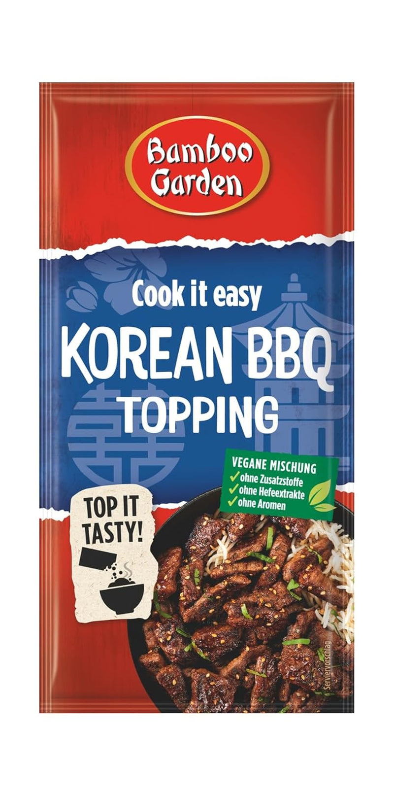 Bamboo Garden – Koreanisches BBQ-Topping | Gewürztopping zum Verfeinern von Koreanischen Grillgerichten | Vegane, natürliche Zutaten | 15 g im Beutel