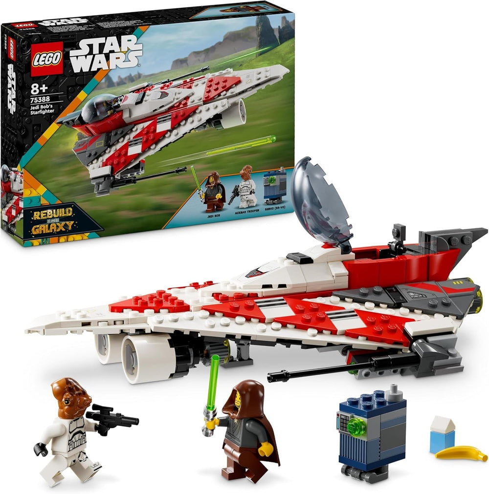 LEGO Star Wars Jedi Bob's Starfighter Bauspielzeug, Raumschiff-Spielzeugsteine, beliebtes Charakter-Geburtstagsgeschenk für Jungen, Mädchen und alle Fans über 8 Jahre alt, 75388 Bausets. Beuche den LEGO-Store Standardtitel