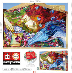 Educa - Puzzle mit 1000 Teilen für Erwachsene | Sant Jordi, Lily Brick. Abmessungen: 68 x 48 cm. Inklusive Fixpuzzle-Puzzlekleber. Seit 14 Jahren (19926) Puzzle Naty Shop