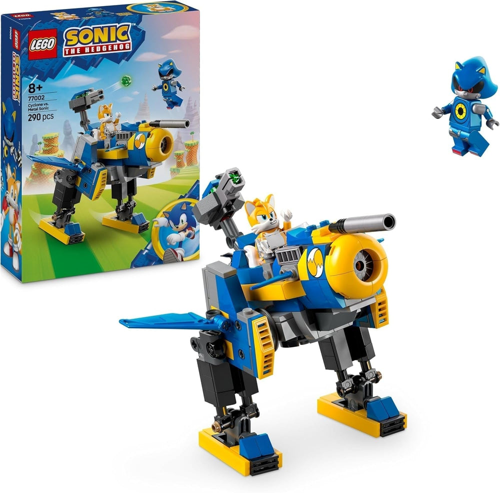 LEGO Sonic the Hedgehog Cyclone Vs. Metal Sonic – Mechs-Sammelspielzeug mit 2 Videospiel-Minifiguren – Geschenkidee für Jungen und Mädchen ab 8 Jahren und Teenager-Spielefans 77002 Bausätze Besuche den LEGO-Store Standardtitel