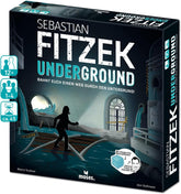 Moses. Sebastian Fitzek Underground, ein innovatives 3D-Thrillerspiel für Fans von Escape Games, ein kooperatives Brettspiel von Marco Teubner mit verschiedenen Schwierigkeitsgraden, ab 12 Jahren.