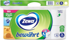 Zewa Proven - 48 role - Prima hârtie igienică cu conținut de paie - 3 straturi