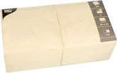 Șervețele, 3 straturi 1/4-fold 33 Cm X 33 Cm Cream Pentru fiecare petrecere și sărbătoare. Cantitate: 250 buc