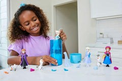 DISNEY Die Eiskönigin – Snow Color Reveal Puppen mit 6 Überraschungen, inklusive königlichem Zubehör und Haarschmuck-Deckel, für Kinder ab 3 Jahren, HMB83