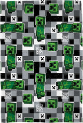 Character World Minecraft Offizielle Fleecedecke | Scribble Design Reversible 2 Seiten, superweiche, warme Decke, Betten und Decken, Besuche den Character World-Store, mehrfarbig, 150 x 100