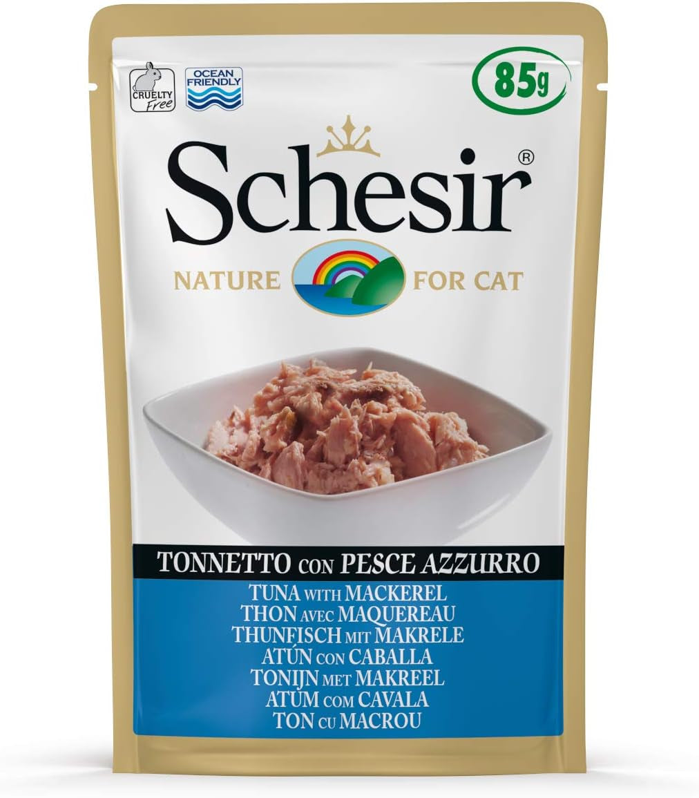 Cat Jelly Tuna With Seabass, hrană umedă pentru pisici, 30 pungi X 50 g
