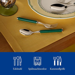 Villeroy & Boch - Besteckset Play! Green Garden, 30 Stück Küche Naty Shop