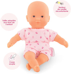 Corolle 9000120130 – Mon Premier Poupon Mini Calin 20 cm, französische Puppe mit Charme und Vanilleduft