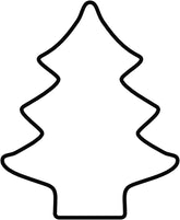 Formă de turtă dulce originală Kaiser, formă de brad de Crăciun, 13 x 9 x 2,5 cm, oțel inoxidabil, tăiere ușoară și precisă, manevrare sigură și confortabilă, negru