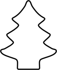 Formă de turtă dulce originală Kaiser, formă de brad de Crăciun, 13 x 9 x 2,5 cm, oțel inoxidabil, tăiere ușoară și precisă, manevrare sigură și confortabilă, negru