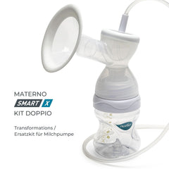 Nuvita Efficient Doppelpumpenset für Materno Smart X - 1287KDX | Komplettes Zubehörset, Anti-Kolik-Flasche, zugelassen von Aio Accesorii Hrana si Alattare Bebe Naty Shop